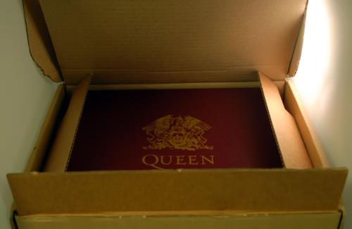 Queen Box Of Tricks + Mailer Box UK CD Album Box Set (344545)